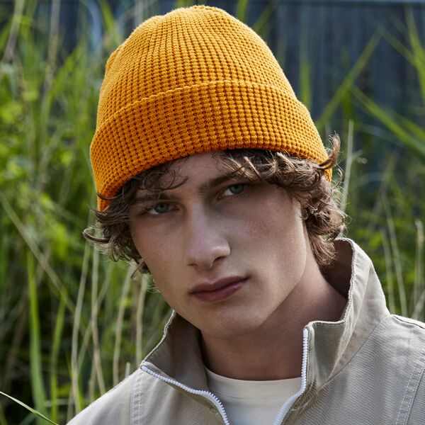 Beechfield Organic Cotton Waffle Beanie Thumbnail