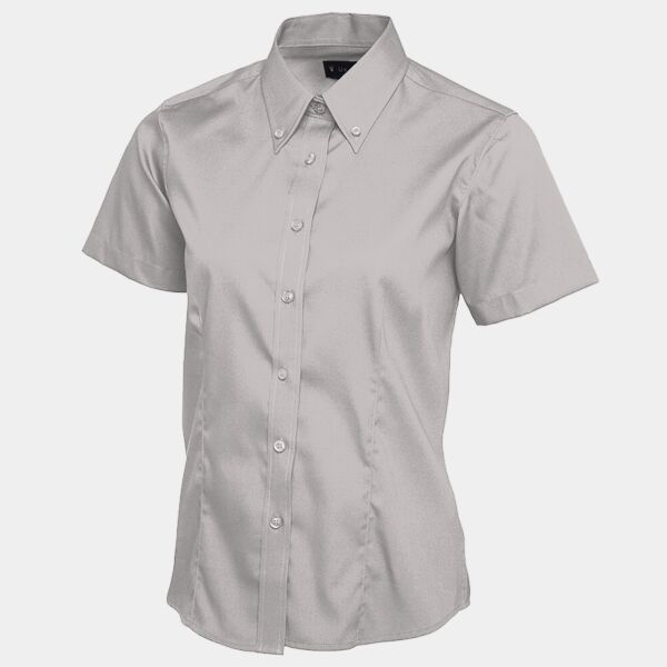 Ladies Pinpoint Oxford Half Sleeve Shirt Thumbnail
